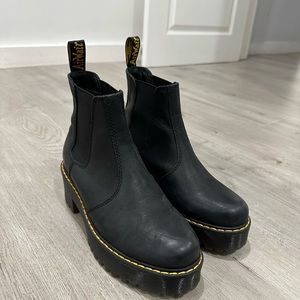 Doc Martens ROMETTY WYOMING LEATHER PLATFORM CHELSEA BOOTS